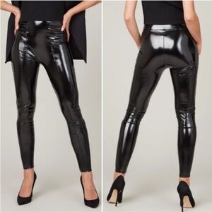 New SPANX Glossy patent Black Women's Leggings